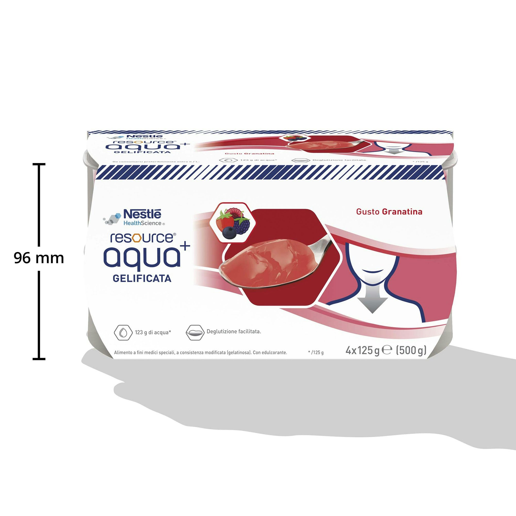 AQUA+ GELIFICATA per idratazione nel paziente diabetico senza zucchero granatina 4