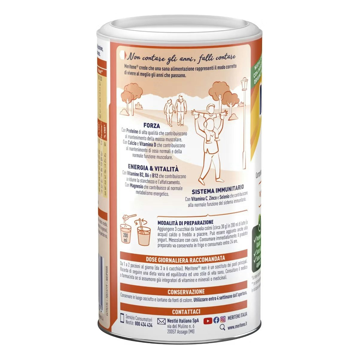 KIT 3 PEZZI MERITENE FORZA E VITALITA’ POLVERE VANIGLIA 270g 2